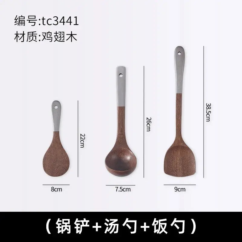 Japanese Style Wooden Kitchen Utensils Set, Creative Kitchen Tools OMEZMART
