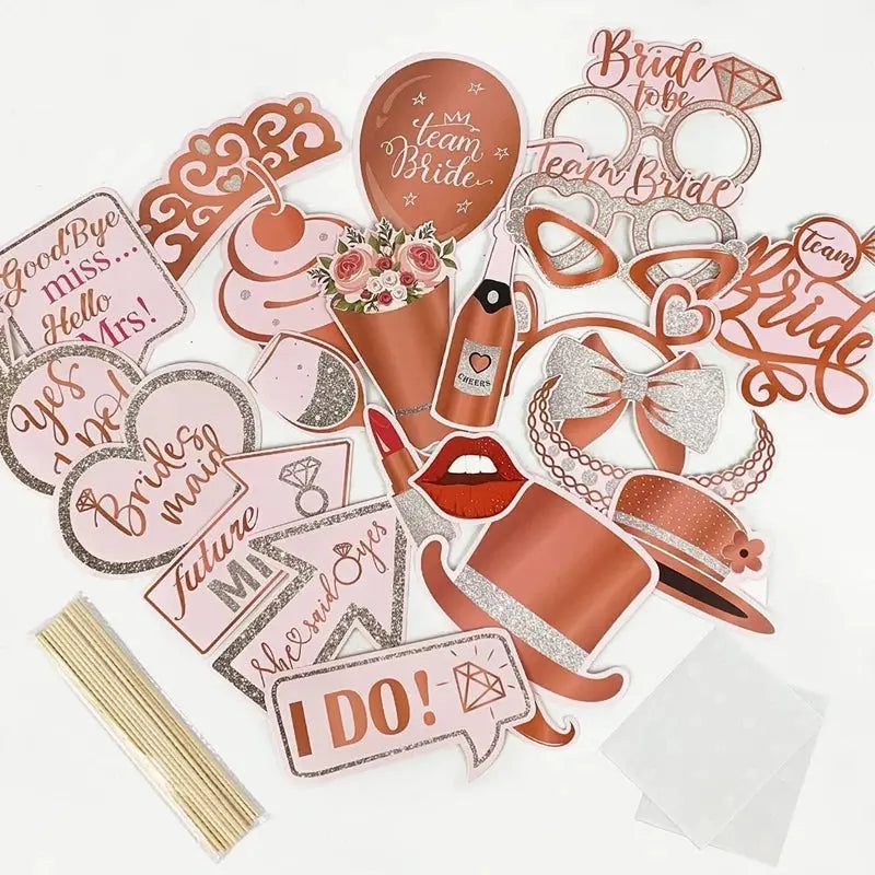 Bride to Be Photo Booth Paper Frame Party Decoration Wedding Gift Bridal Shower OMEZMART
