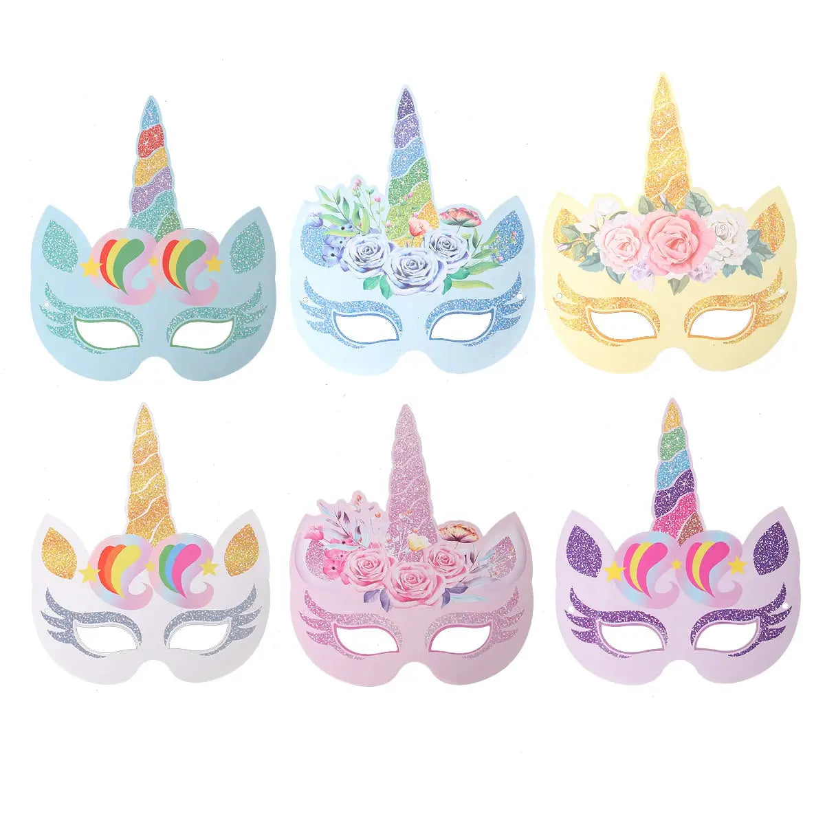 Rainbow Unicorn Disposable Tableware Birthday Party Decorations OMEZMART