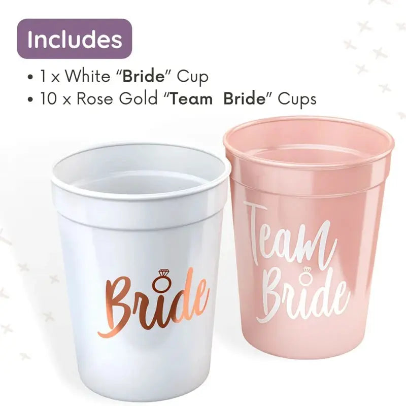 Bride Plastic Drinking Cups Bridal Shower Gift Bride to Be Party OMEZMART