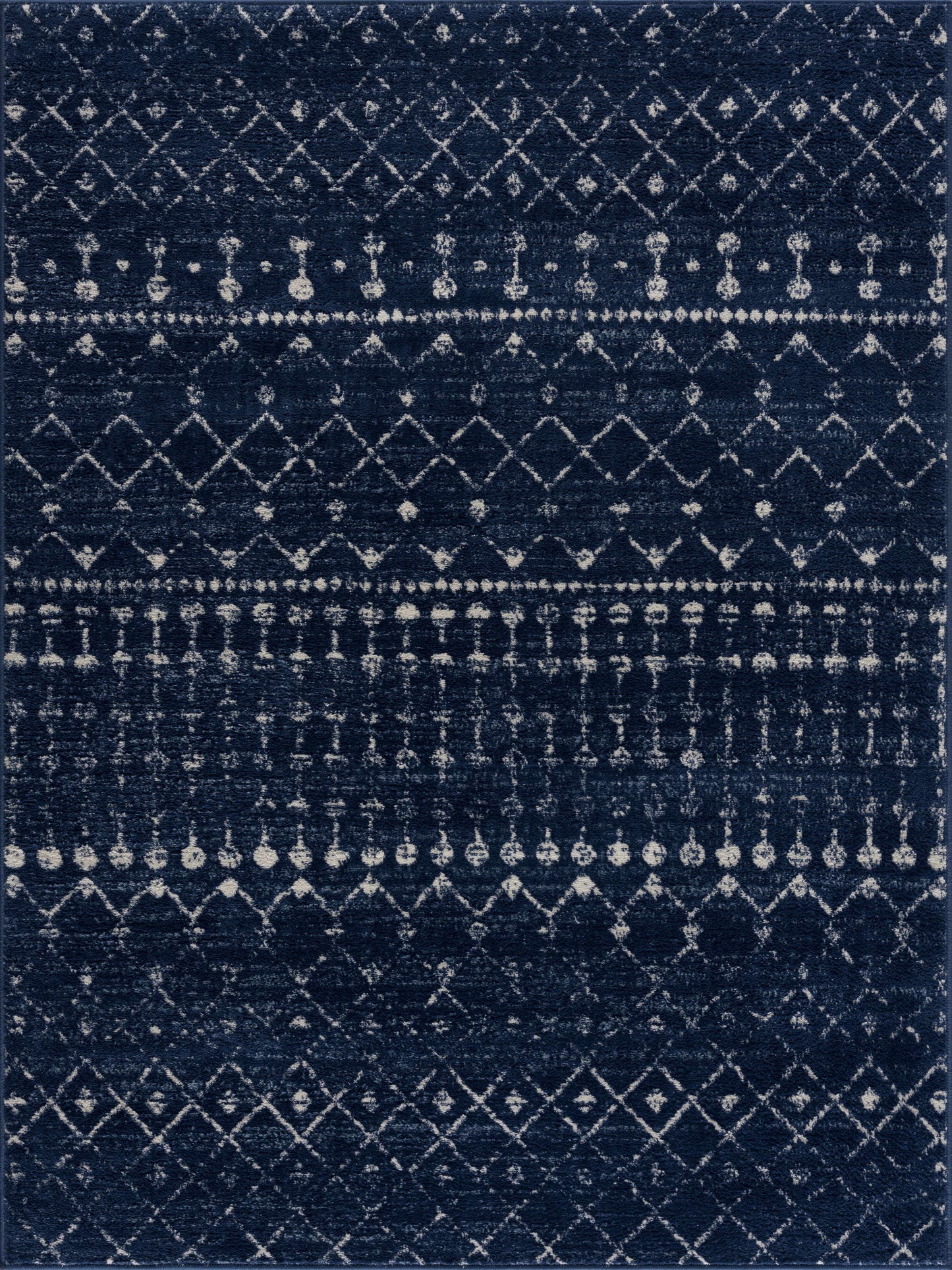 Tigrican Navy 2335 Area Rug Hauteloom LLC