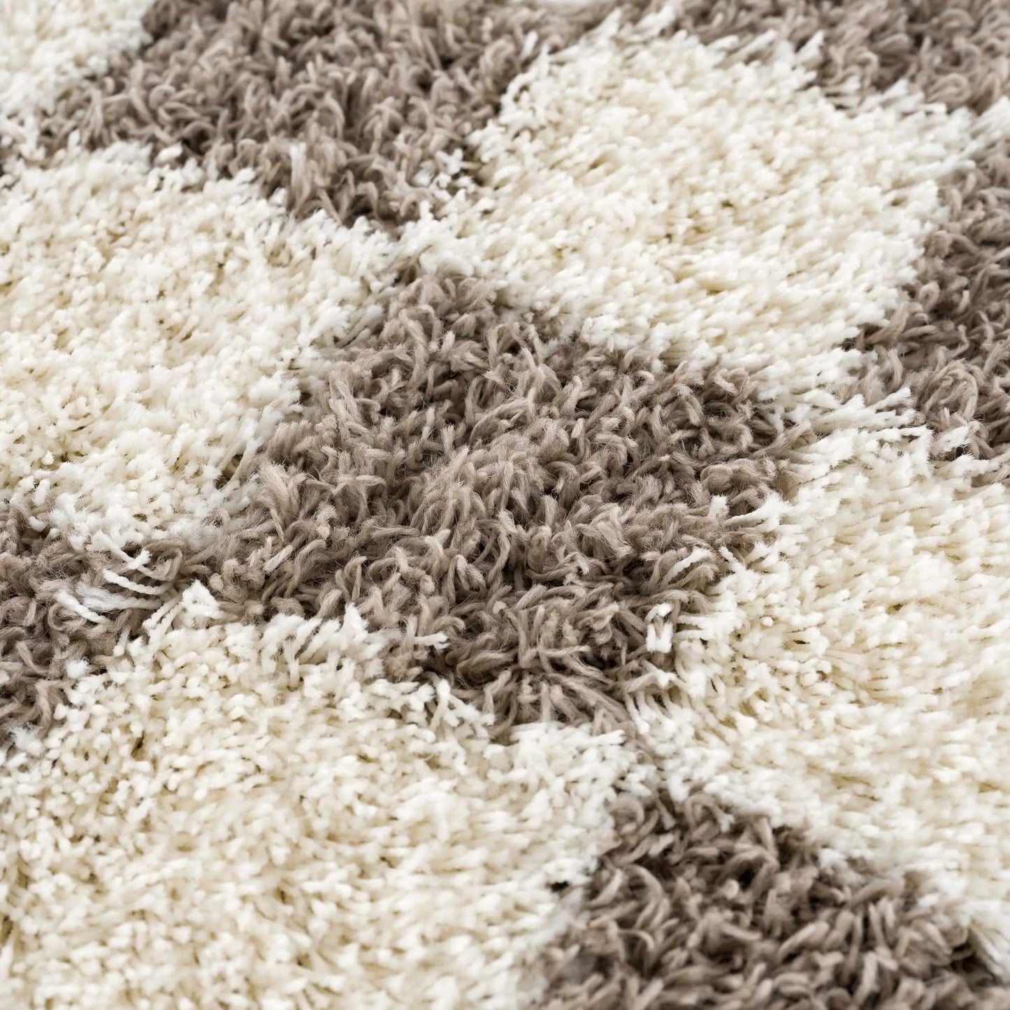 Atira Brown Checkered Area Rug Hauteloom LLC