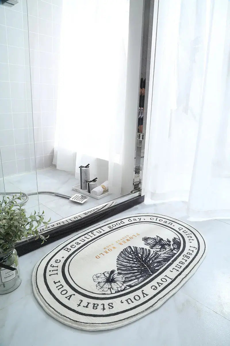 Non-Slip Absorbent Bath Mat & Carpet for Bathroom, Doormat, Balcony, Porch, and Area Use OMEZMART