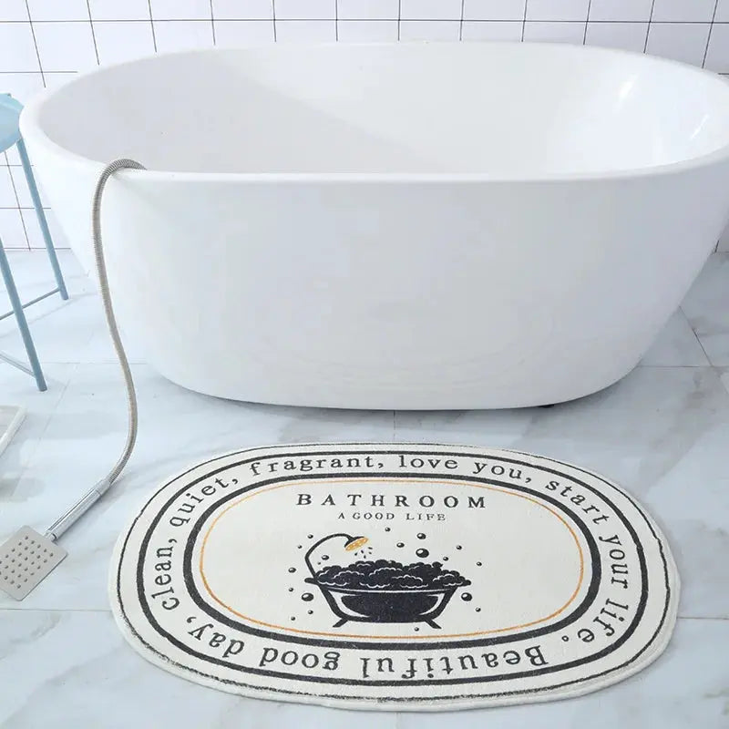 Non-Slip Absorbent Bath Mat & Carpet for Bathroom, Doormat, Balcony, Porch, and Area Use OMEZMART