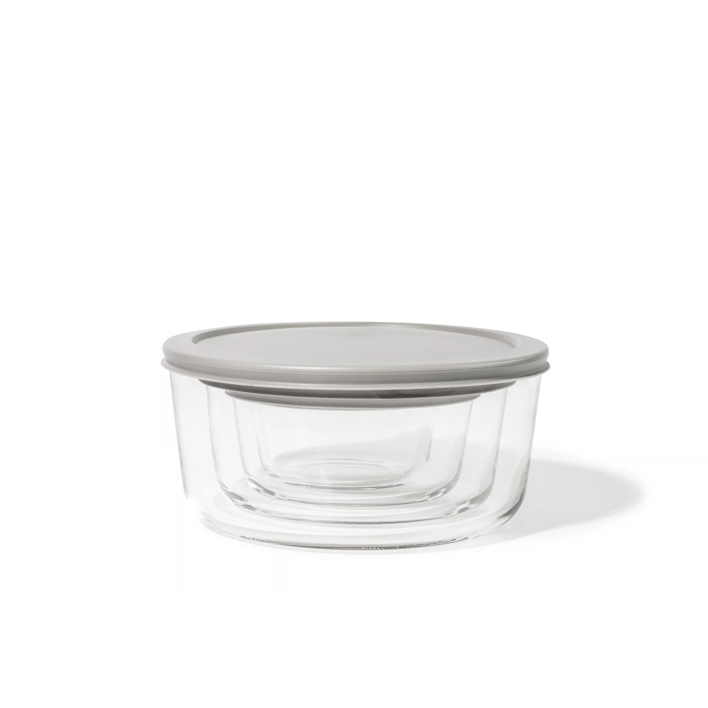 Glass Food Storage Containers - 8 Piece Round Nesting Space-Saving Set Dura Living LLC