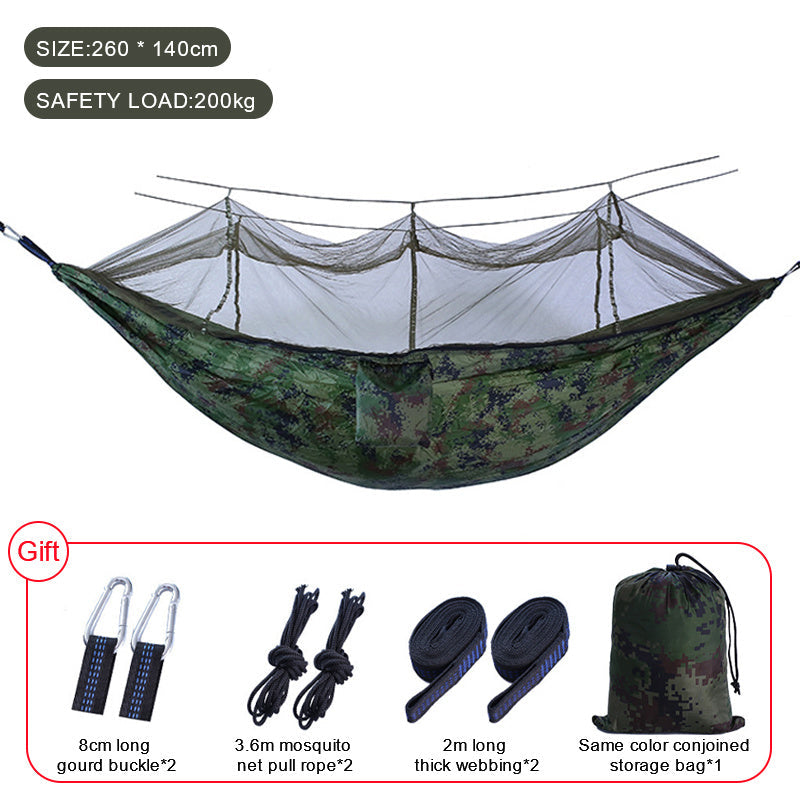 Sleeping Hammock Outdoor Hanging Sleeping Bed Swing Portable Double Chair