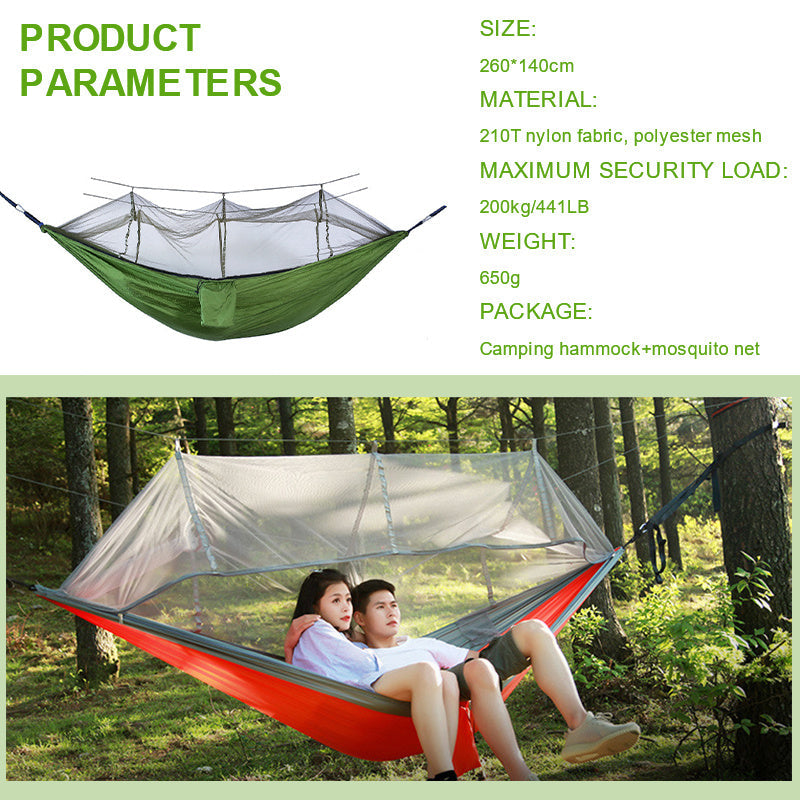 Sleeping Hammock Outdoor Hanging Sleeping Bed Swing Portable Double Chair