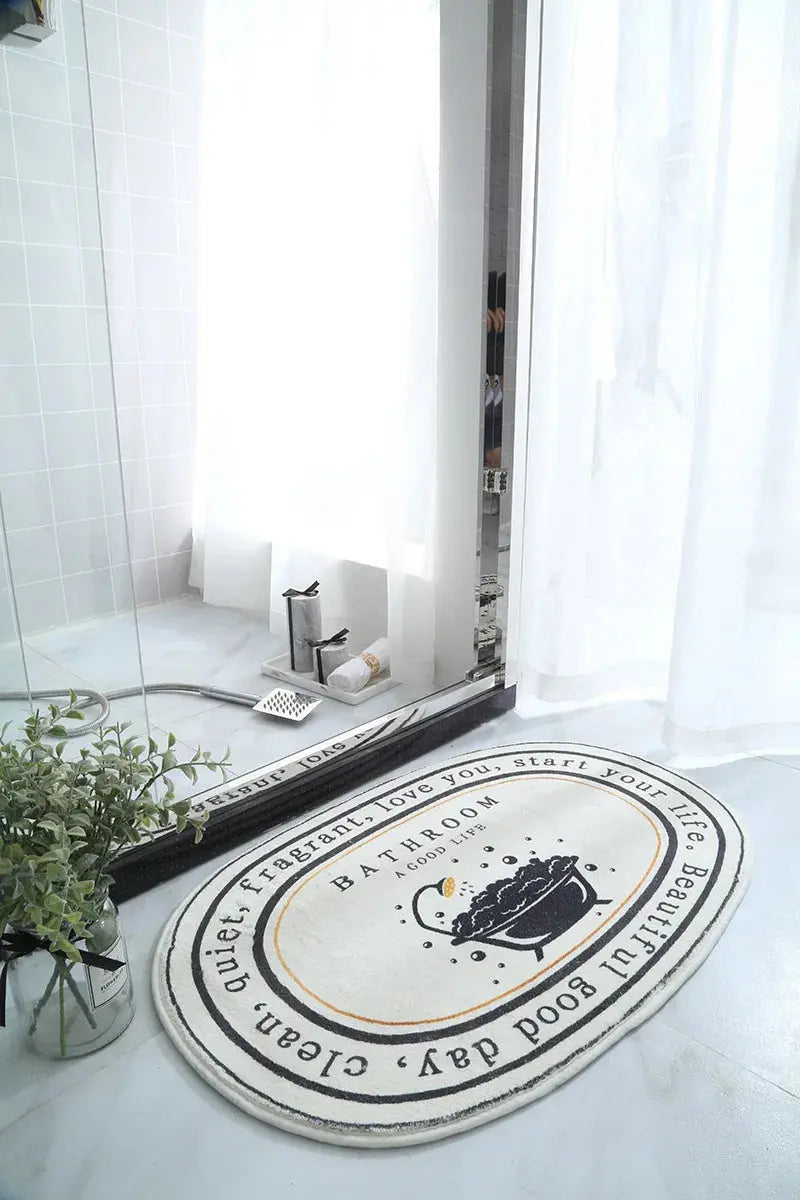 Non-Slip Absorbent Bath Mat & Carpet for Bathroom, Doormat, Balcony, Porch, and Area Use OMEZMART