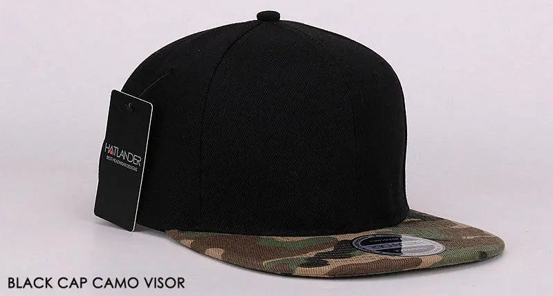 HATLANDER Camouflage Snapback Cap Blank Flat Camo Baseball Cap Luxury and Me