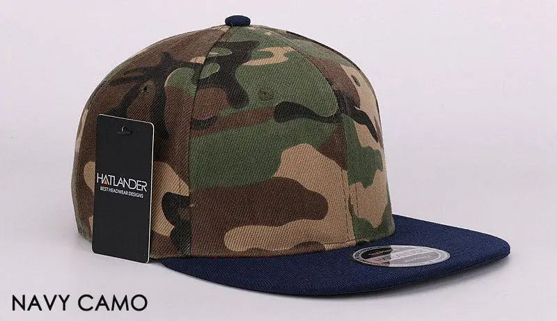 HATLANDER Camouflage Snapback Cap Blank Flat Camo Baseball Cap Luxury and Me