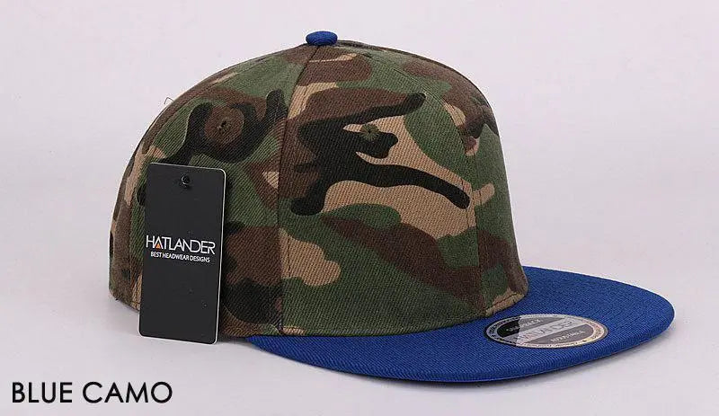 HATLANDER Camouflage Snapback Cap Blank Flat Camo Baseball Cap Luxury and Me