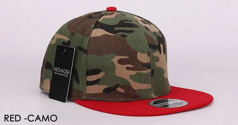 HATLANDER Camouflage Snapback Cap Blank Flat Camo Baseball Cap Luxury and Me