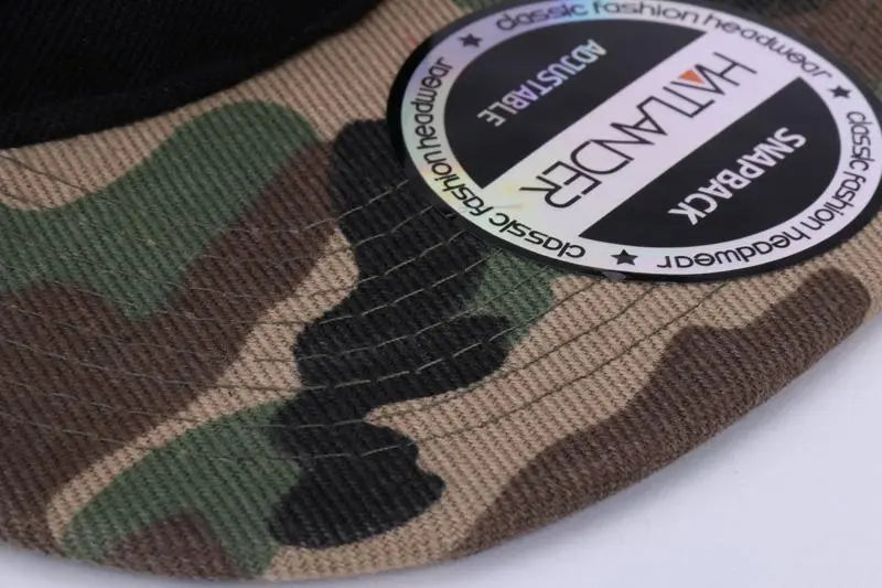 HATLANDER Camouflage Snapback Cap Blank Flat Camo Baseball Cap Luxury and Me