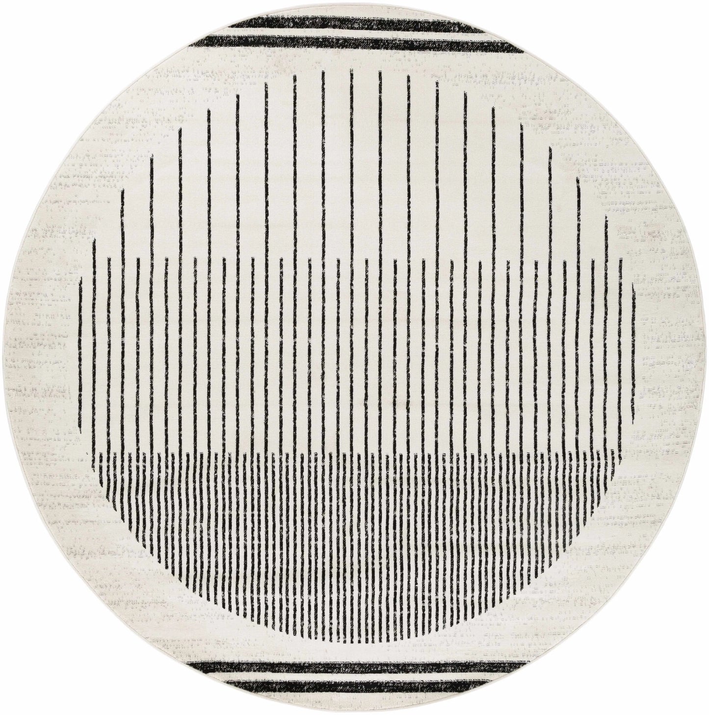 Angus Abstract Black and White Area Rug Hauteloom LLC