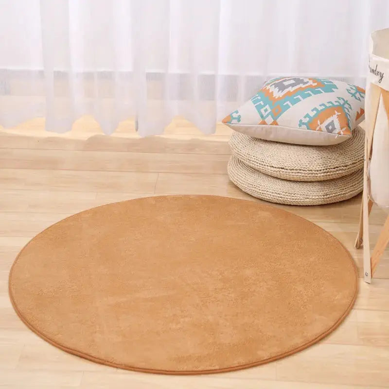 Round Carpet Chair Mat – Stylish Area Rug for Bedroom & Living Room OMEZMART