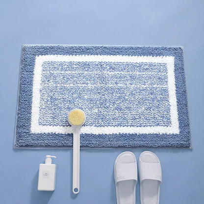 Non-Slip Cotton Bath Rug - Soft, Absorbent, & Durable for Bathroom Safety OMEZMART