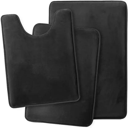 Velvet Bath Set - Super Soft, Non-Slip, Absorbent & Washable Rugs OMEZMART