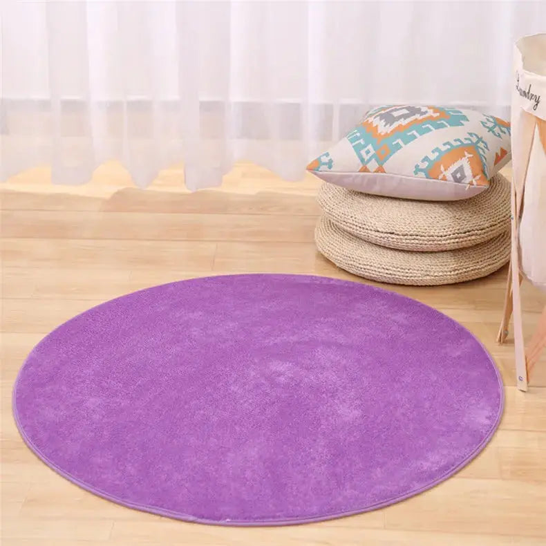 Round Carpet Chair Mat – Stylish Area Rug for Bedroom & Living Room OMEZMART