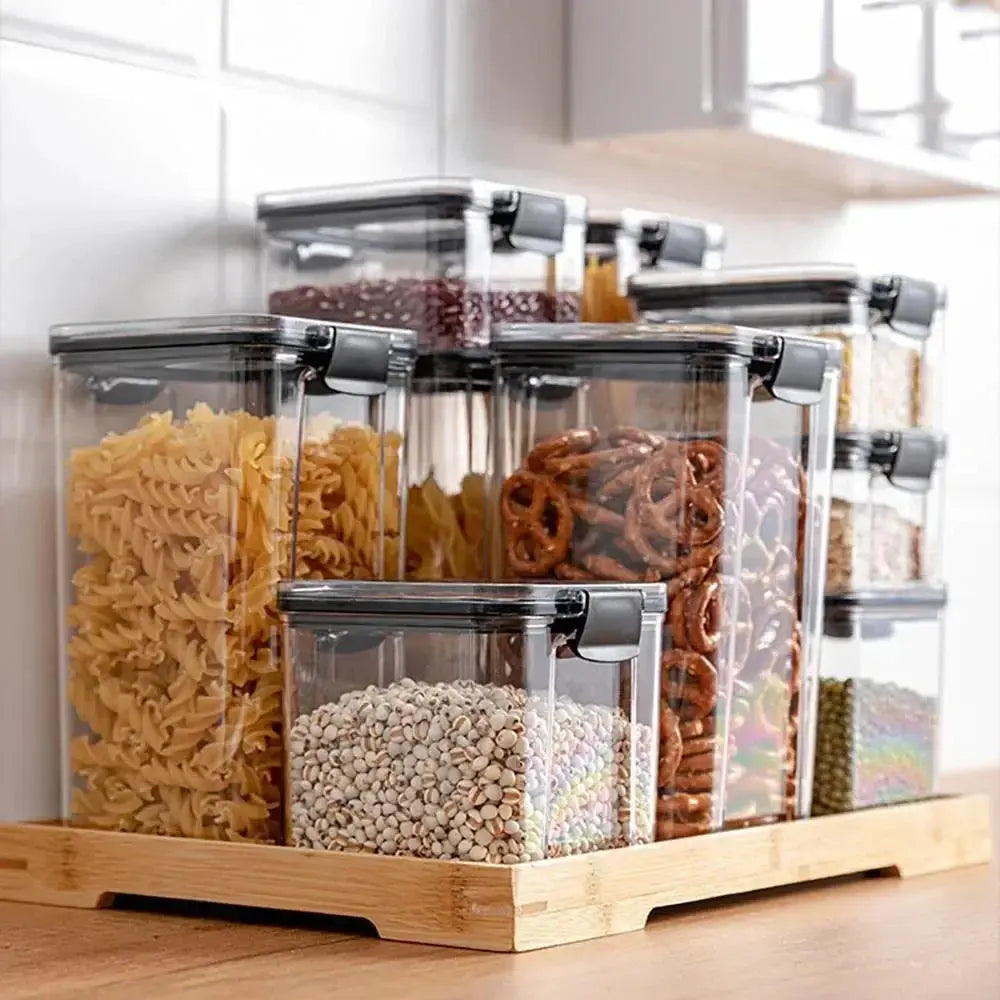 Food Storage Containers – Set for Kitchen Organization, Airtight & Space-Saving
