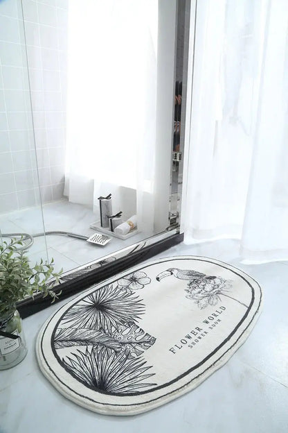 Non-Slip Absorbent Bath Mat & Carpet for Bathroom, Doormat, Balcony, Porch, and Area Use OMEZMART