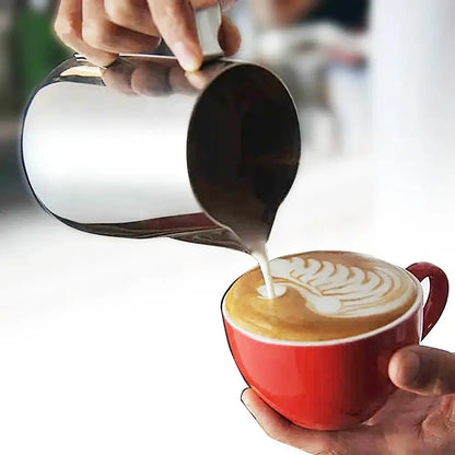 Stainless Steel Milk Frothing Jug for Espresso & Coffee - Barista-Grade Pitcher OMEZMART