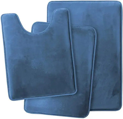 Velvet Bath Set - Super Soft, Non-Slip, Absorbent & Washable Rugs OMEZMART