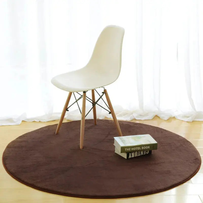 Round Carpet Chair Mat – Stylish Area Rug for Bedroom & Living Room OMEZMART
