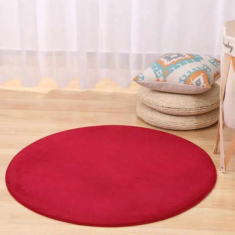 Round Carpet Chair Mat – Stylish Area Rug for Bedroom & Living Room OMEZMART