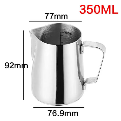 Stainless Steel Milk Frothing Jug for Espresso & Coffee - Barista-Grade Pitcher OMEZMART