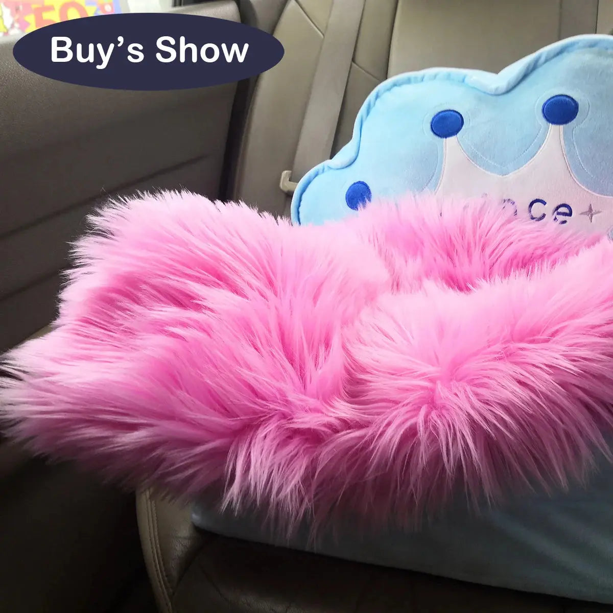 Heart Shape Fluffy Washable Faux Fur Rug for Kids Bedroom & Home Decor OMEZMART