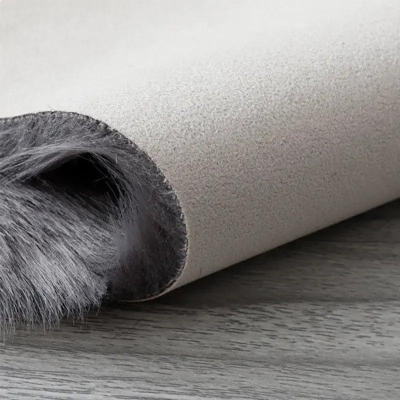 Round Fur Rugs for Bedroom & Living Room - Soft, Plush Floor Decor OMEZMART