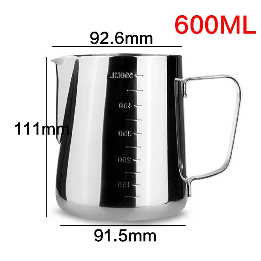 Stainless Steel Milk Frothing Jug for Espresso & Coffee - Barista-Grade Pitcher OMEZMART