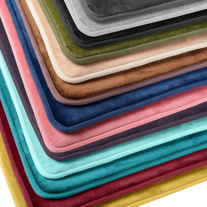 Velvet Bath Set - Super Soft, Non-Slip, Absorbent & Washable Rugs OMEZMART
