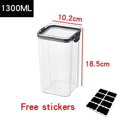 Food Storage Containers – Set for Kitchen Organization, Airtight & Space-Saving