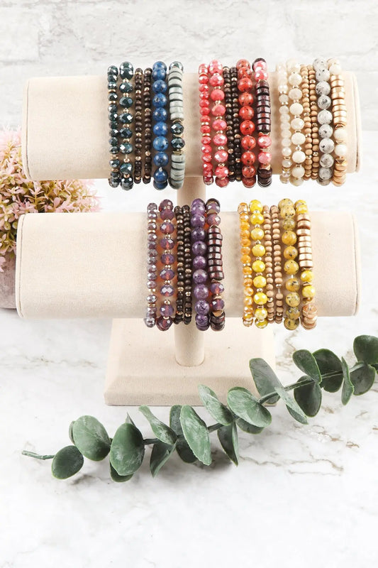 Mix Stackable Charm Bracelet Riah Fashion