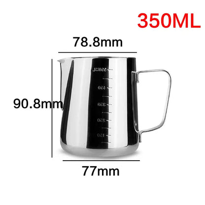 Stainless Steel Milk Frothing Jug for Espresso & Coffee - Barista-Grade Pitcher OMEZMART