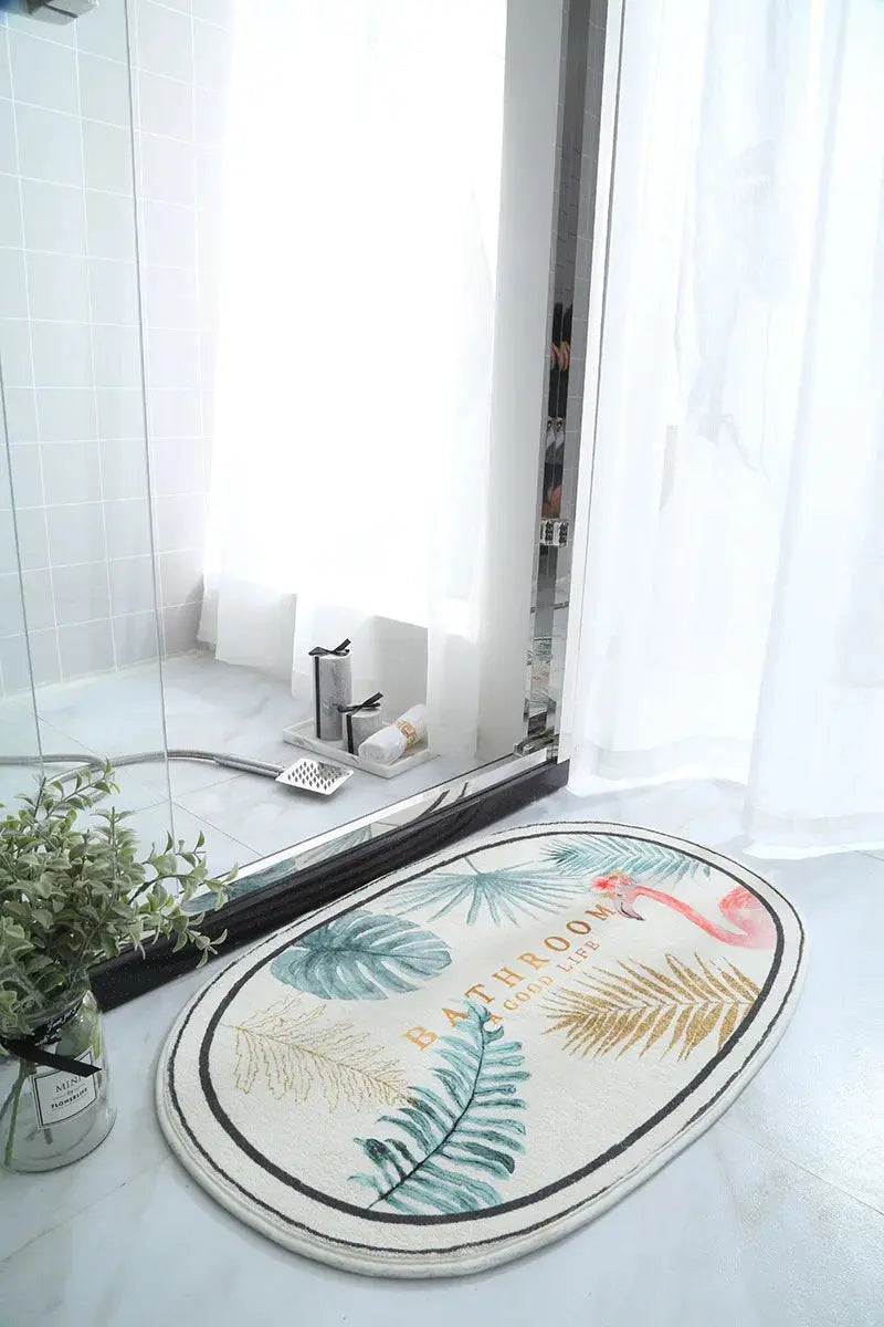 Non-Slip Absorbent Bath Mat & Carpet for Bathroom, Doormat, Balcony, Porch, and Area Use OMEZMART