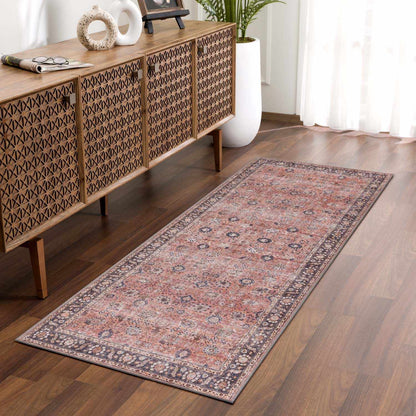Ganyangan Red Washable Rug Hauteloom LLC