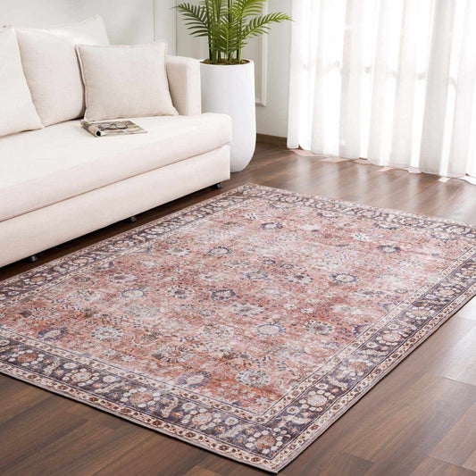 Ganyangan Red Washable Rug Hauteloom LLC