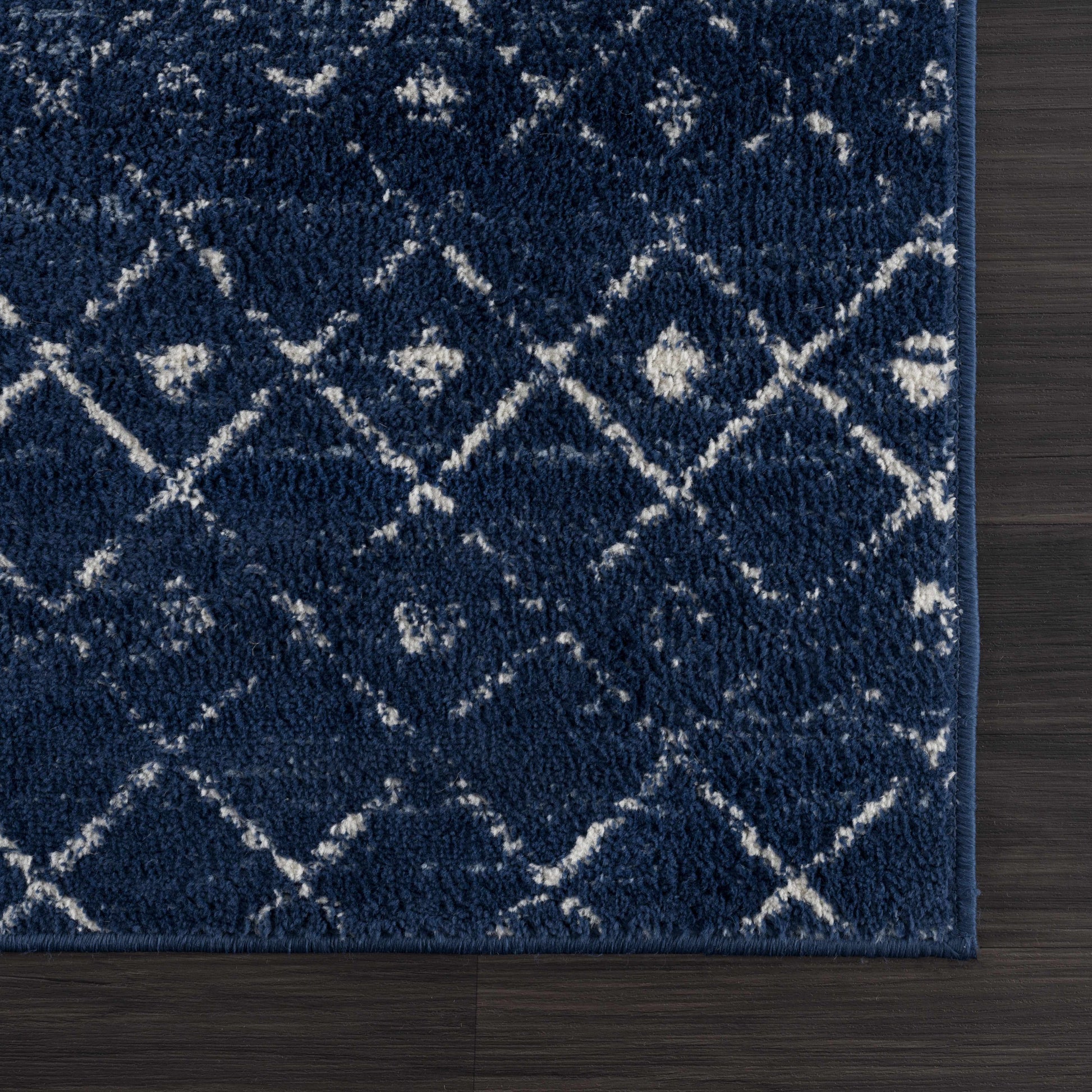 Tigrican Navy 2335 Area Rug Hauteloom LLC