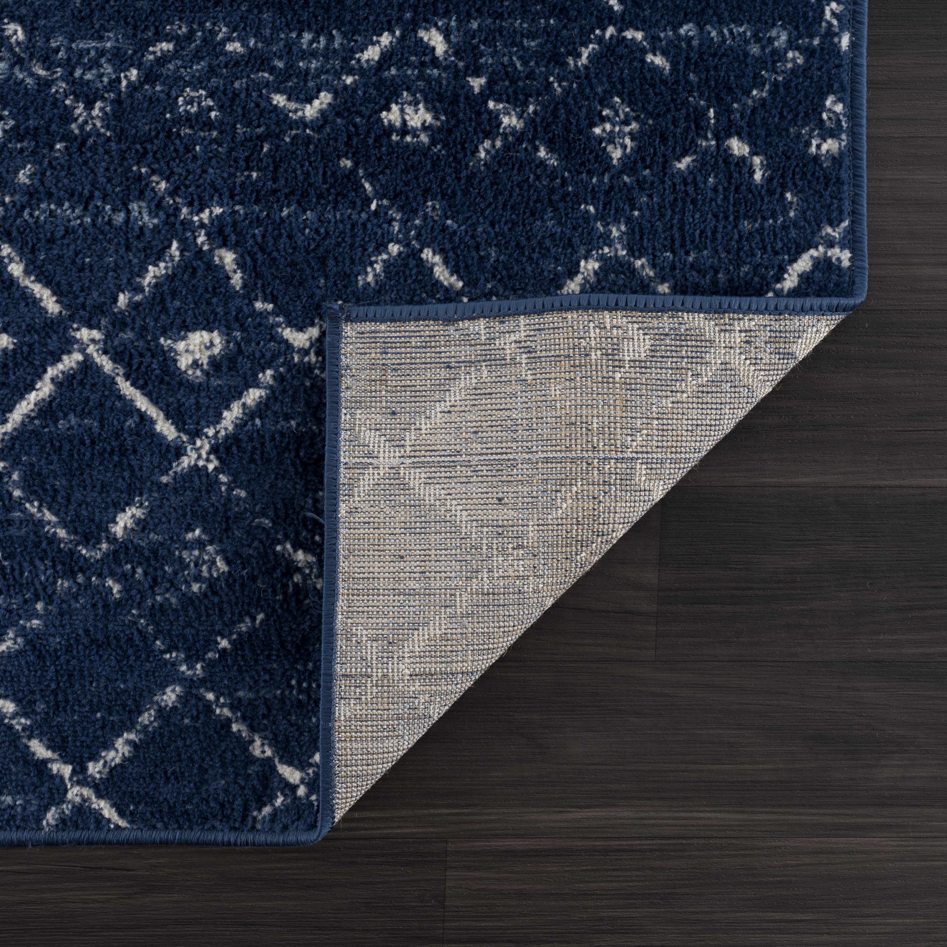 Tigrican Navy 2335 Area Rug Hauteloom LLC