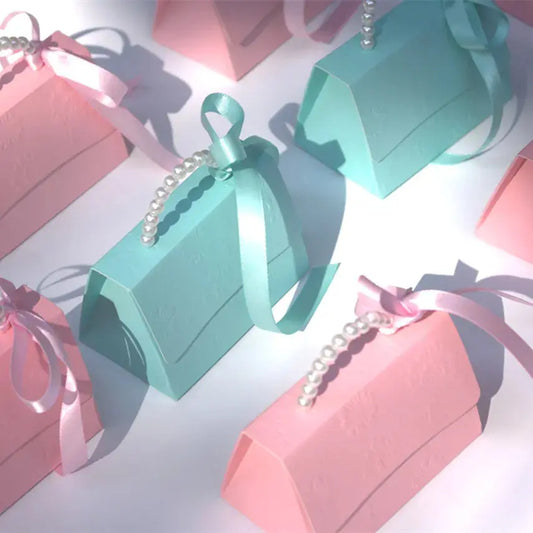Portable Party Wedding Favor Gift Boxes Chocolate Treat Candy Gift Bag OMEZMART