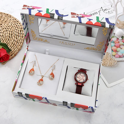 Fashion Watch Women’s Gift Set | Christmas & Valentine’s Day Gift for Her