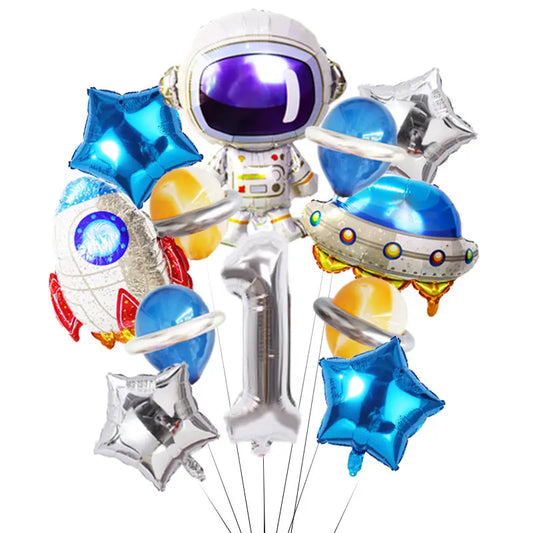 Space Theme Birthday Party Decoration Astronaut Spaceman Foil Supplies OMEZMART