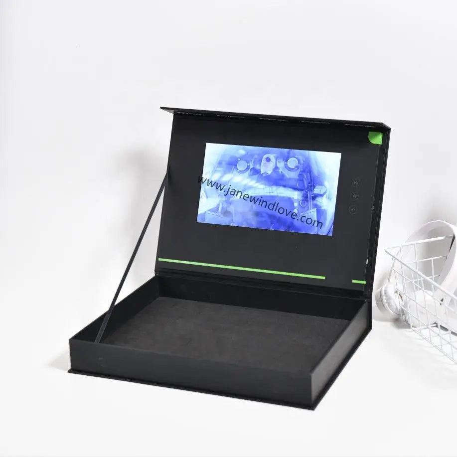 Best Branded Corporate Gifts Rechargeable Battery LCD Screen Video Gift Box OMEZMART