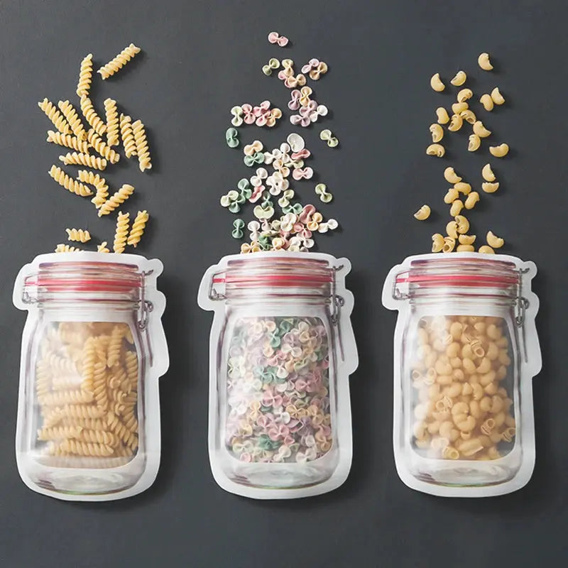 Reusable Mason Jar Bags – Eco-Friendly Storage for Food, Herbs, and More OMEZMART