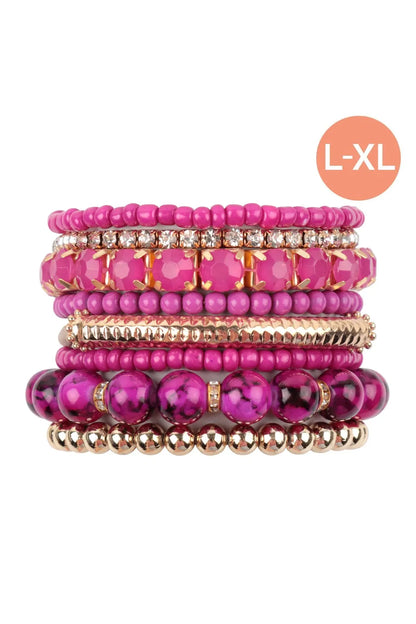 Multiple Line Classy Stack Bracelet Riah Fashion