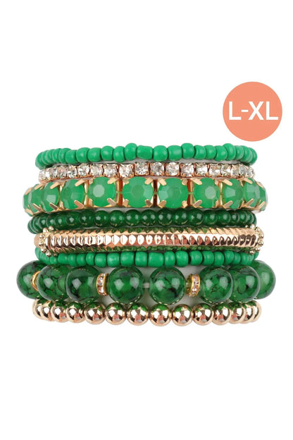 Multiple Line Classy Stack Bracelet Riah Fashion