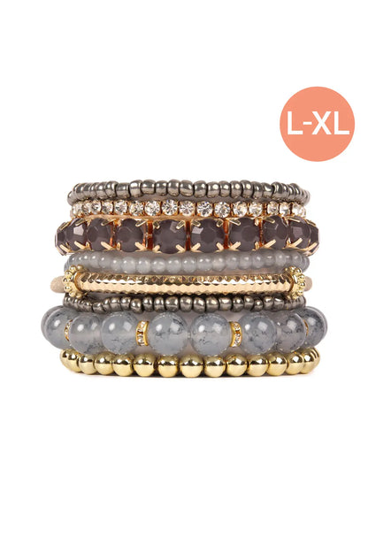 Multiple Line Classy Stack Bracelet Riah Fashion