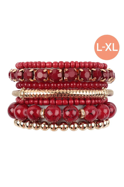 Multiple Line Classy Stack Bracelet Riah Fashion